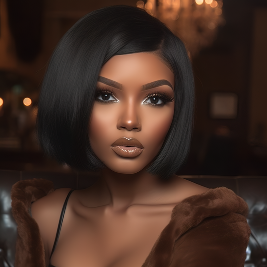 RAW HAIR STRAIGHT -  4X4/Lace Frontal BOB Wig