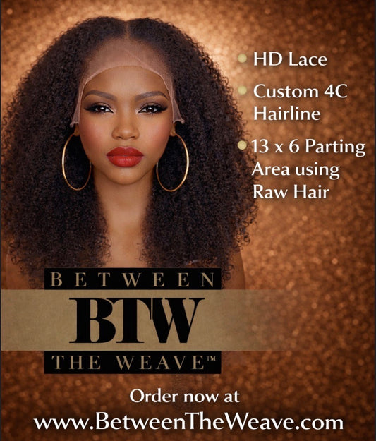 4C Hair Line 13x6 Kinky Curly- HD LACE WIG