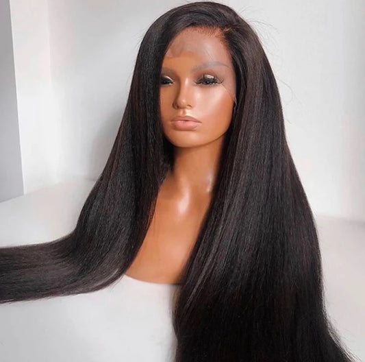 RAW HAIR KINKY STRAIGHT- HD LACE WIG