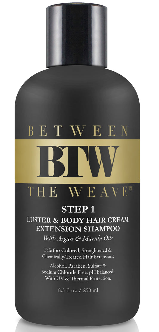 STEP 1- LUSTER & BODY HAIR EXTENSION SHAMPOO